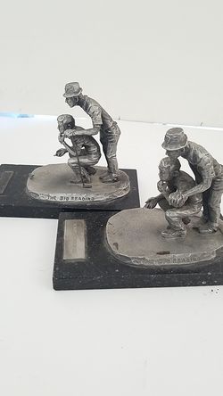 Pewter philip Kraczkowski golf statue THE BIG READING