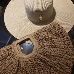Straw Bag And Hat