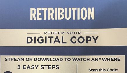 Retribution Movie Digital Copy Code 