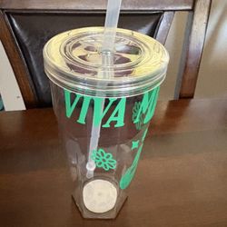 Vaso Con  Popote