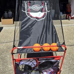 Double electronic basketball game