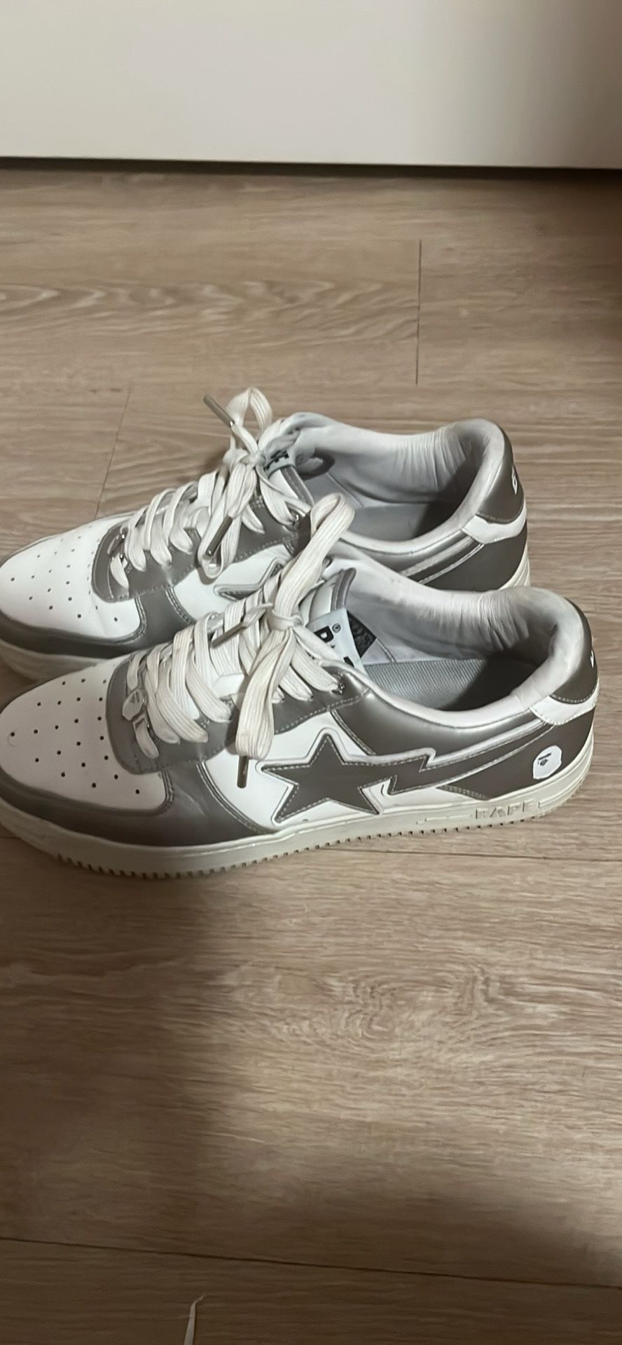 Size 11 Grey And White Bapes