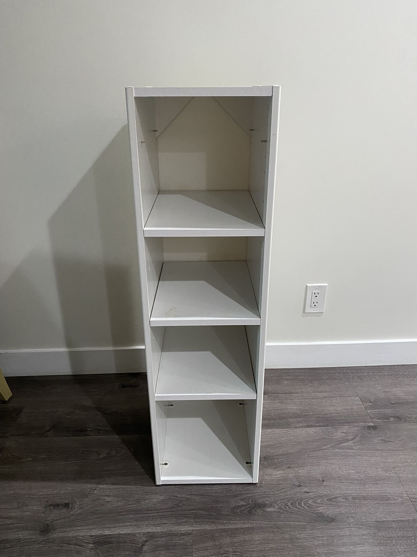 white shelf