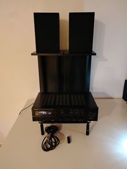 Denon AV Receiver with Bookshelf Speakers