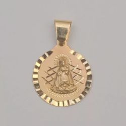 Caridad del Cobre 14k Yellow Gold Pendant Charm - Our Lady of Charity