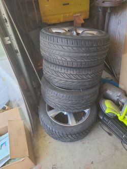 Tires with rim 18 inch rims 245p