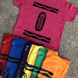 Crayola inspired shirt costume