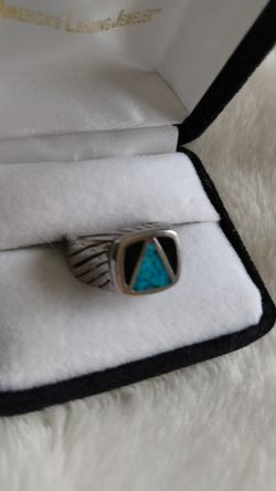 Steel Turquoise Ring