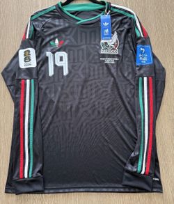 Mexico National Team G. Mora #19 Long Sleeve Jersey Size S o XXL Available