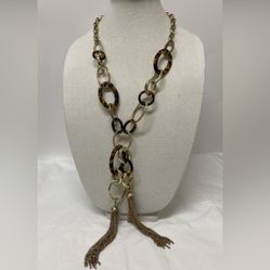 Chico’s Mollie Tortoiseshell Statement Necklace