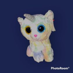 Ty's Beanie Boos Heather The Unicorn Cat 
