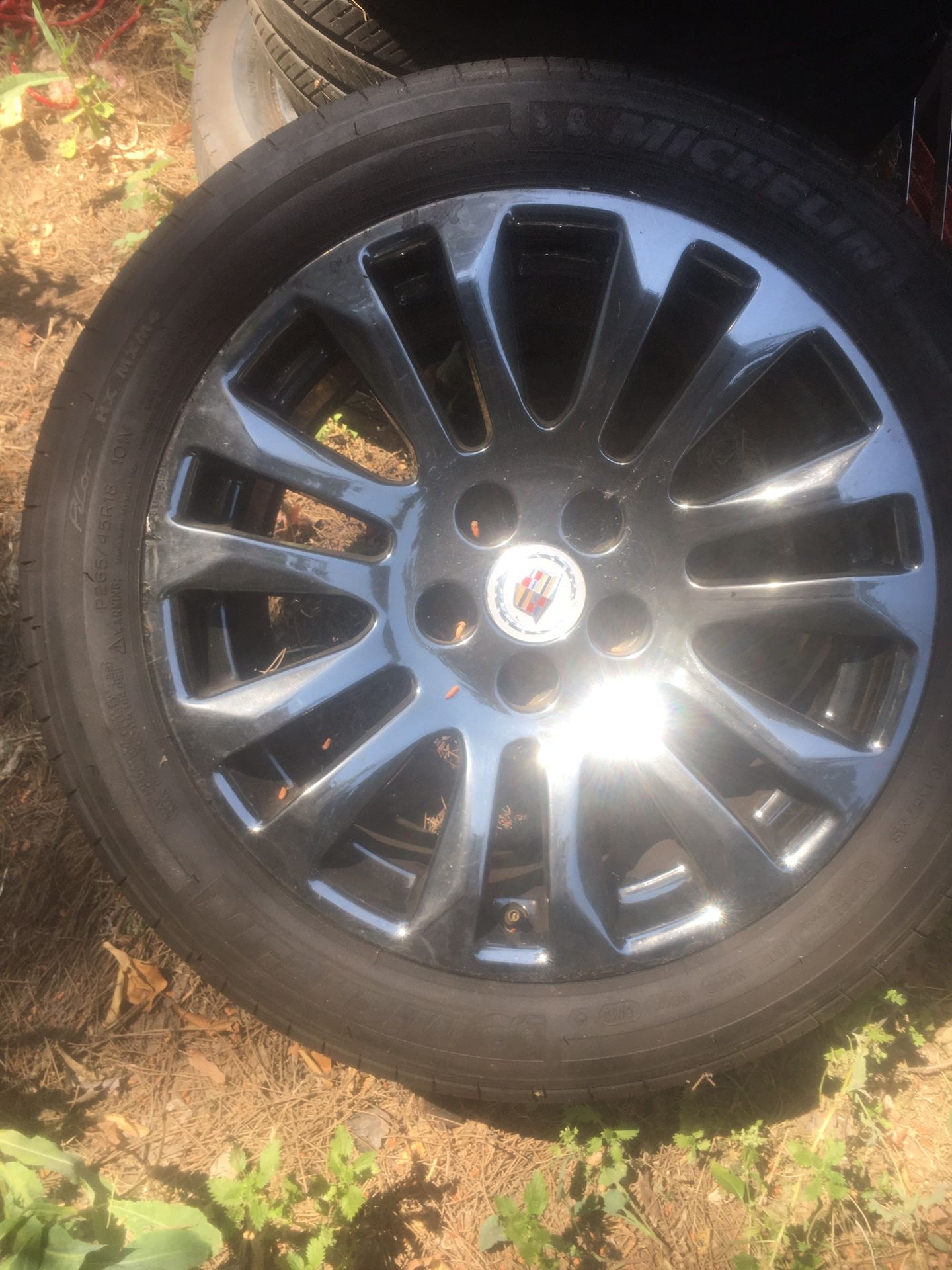 Cadillac rims on Michelin Tires 80% Tread Left