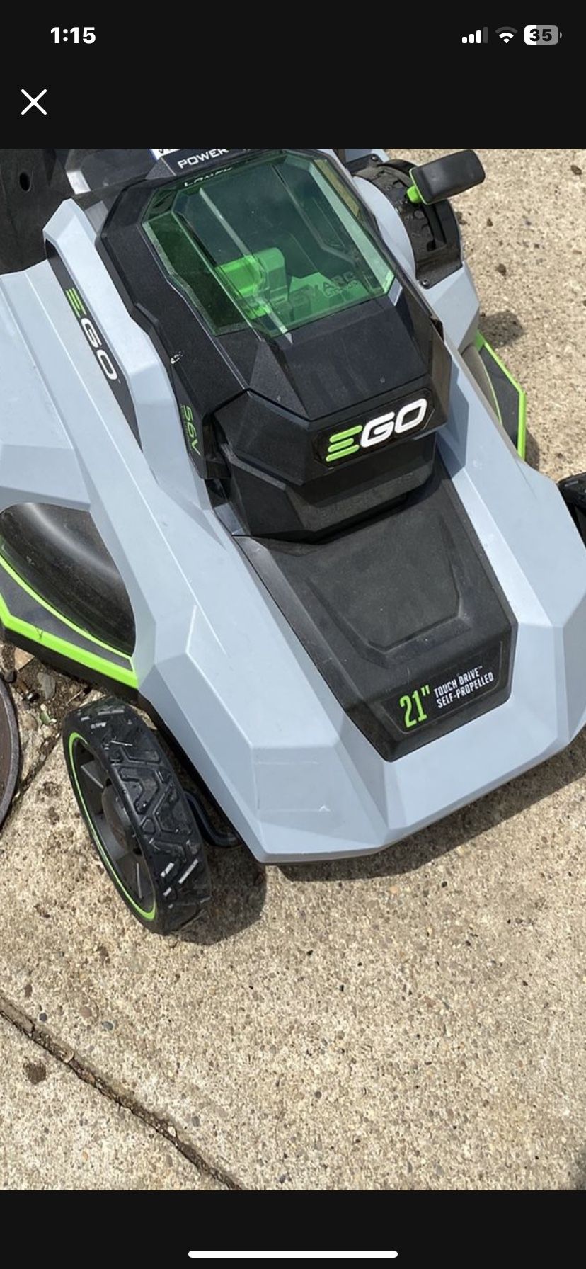 New Never Used EGO LM2114SP 56 Volt Battery Powered Lawn Mower