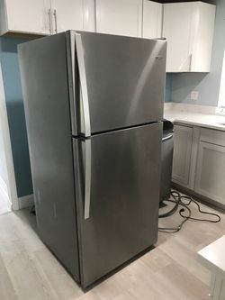 Stainless steel fridge