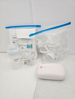 Philips Avent Electric Breast Pump Dual System + Manual Pump Clean Sanitized