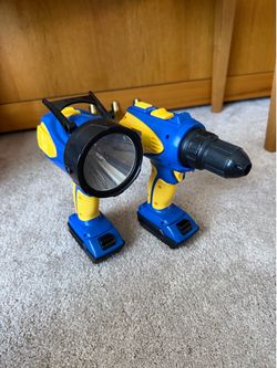 Kids Pretend Play Drill and Flashlight