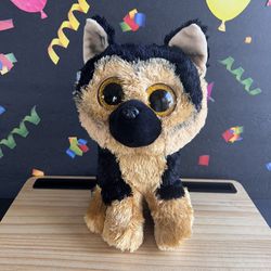 BEANIE BOO LARGE  9 INCH PLUSH  GERMAN SHEPHERD  NAMED “SPIRIT”  By Ty