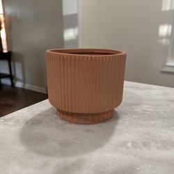 Flutted Terracotta Pot