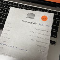 MacBook Air 2020, 13 inch, 512 GB, With 30 Day Warranty