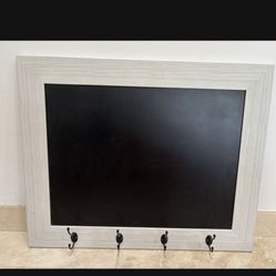 Chalk Board With Hanging Hooks