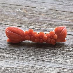 Coral Brooch