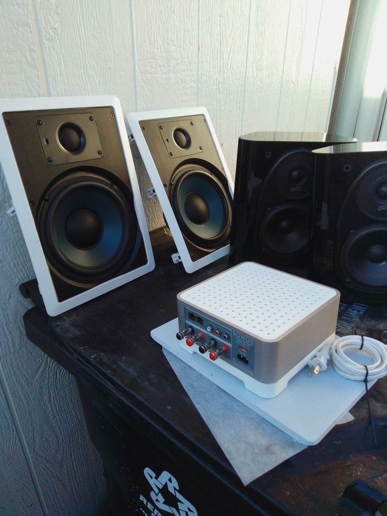Sonos Connect Amp Polk Speakers And Wall Speakers