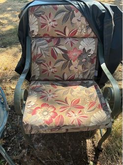 2 Outdoor / Patio Chairs w/cushions & covers