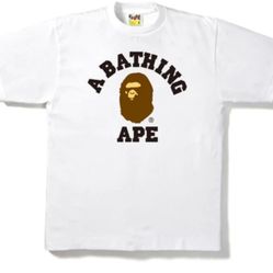 BAPE COLLEGE TEE WHITE 
