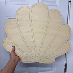 Wooden Laser Cut Seashell