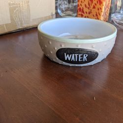 Porcelain Dog Water Bowl 