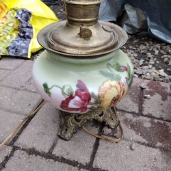 19th Century Antique Victorian Oil Lamp