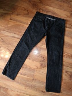 Levi's Black Denim Jeans Mens 36 34