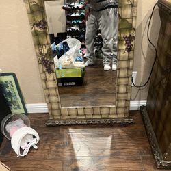 Wine Rack And Mirror 