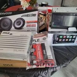 Speakers, Radio, Amp
