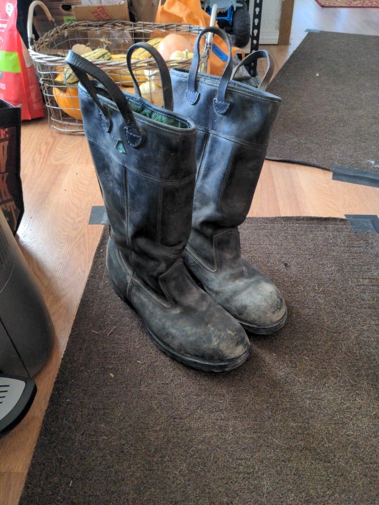 Size 11 Wide Men's Fire Fighter Boots NFPA