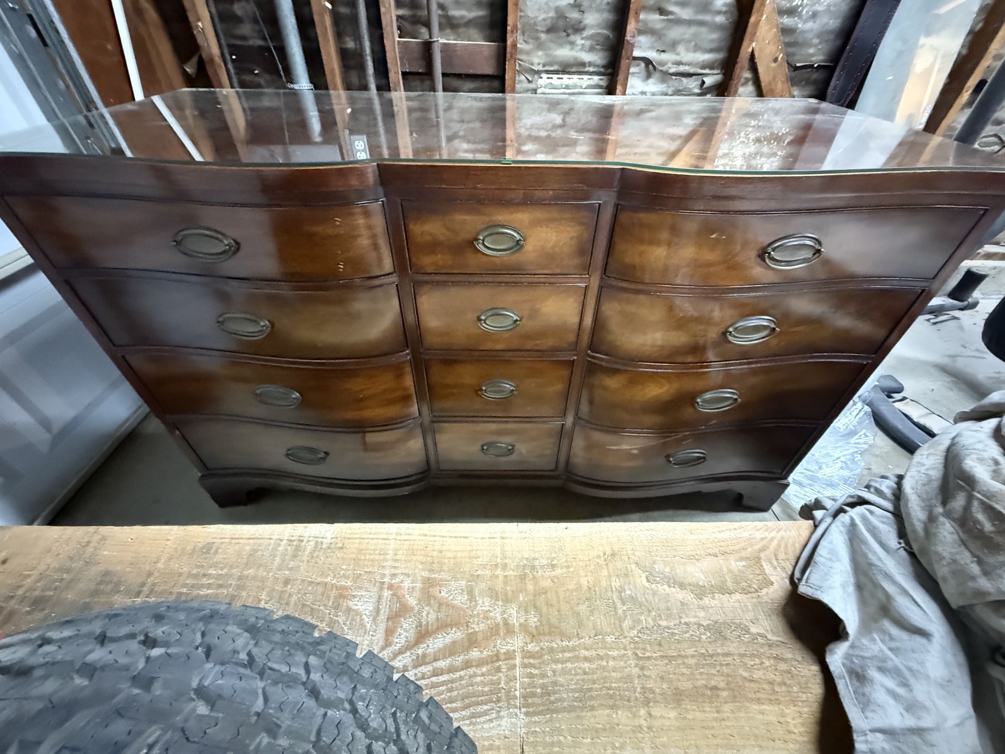 Vintage Dresser & Mirror