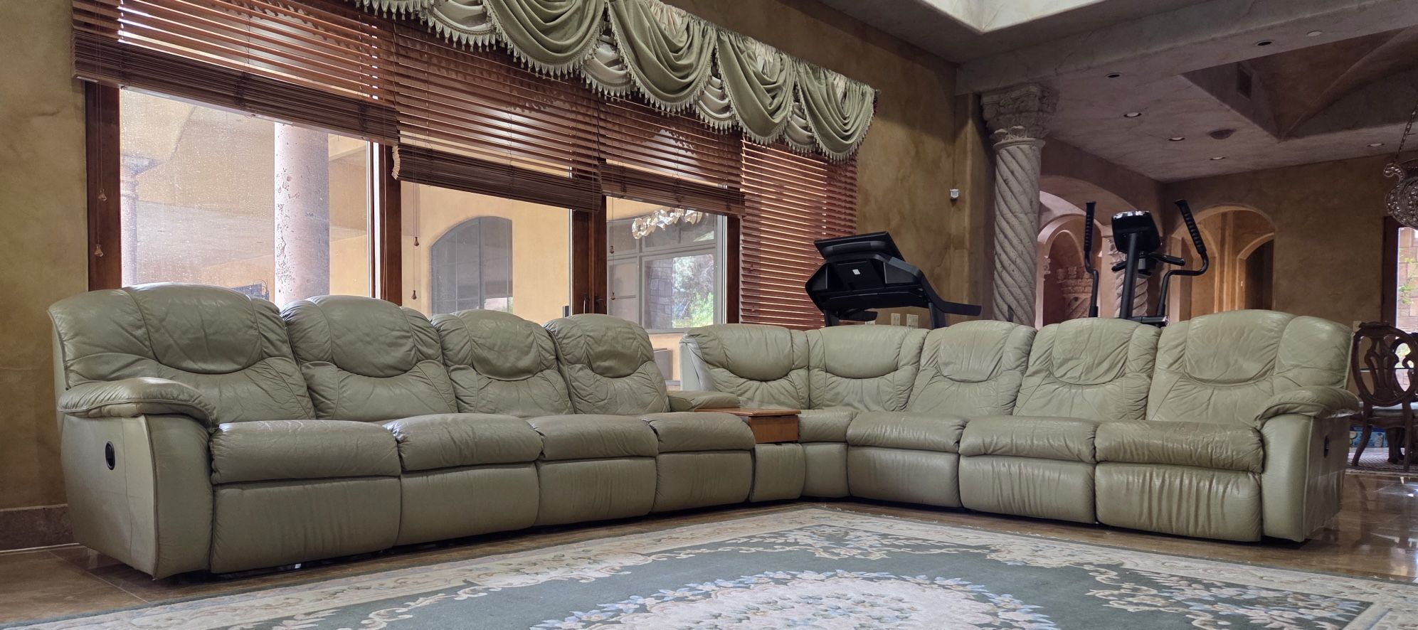 Lazboy Sectional Leather Sofa