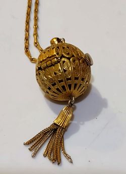 Vintage PEDRE Hidden Watch Necklace