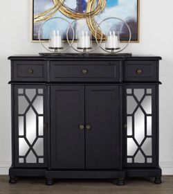 Mirrored console table /cabinet -14x35x42