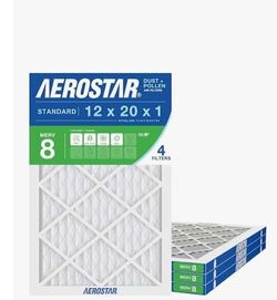 12X20X1 air filters (4 pack)