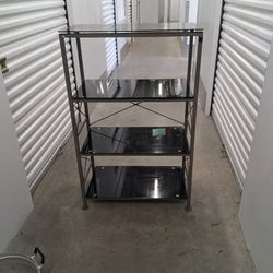 4 Level Tinted Glass TV/ Shelving Unit