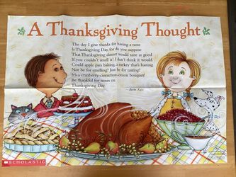 A Thanksgiving Thought Poster