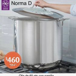 Olla De 60 Qts Con Parrilla Nueva En Su Caja 