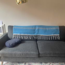 Modern Blue Grey Couch - like new