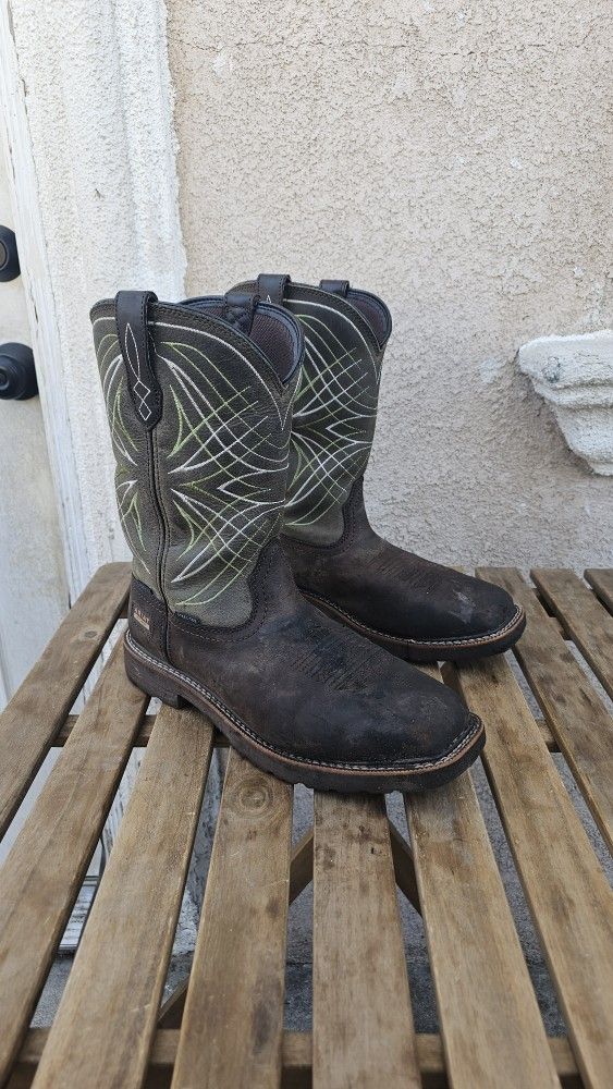 Size 10 EE Ariat Work Boots Steel Toe