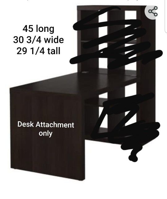 Ikea Kallax Bookcase Desk Attachment