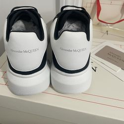 Alexander McQueen Black and White Sneakers with Oversized Sole Size 38