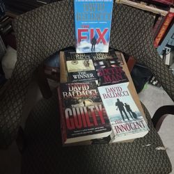 5 David Baldacci Novels All Paperback All Like New
