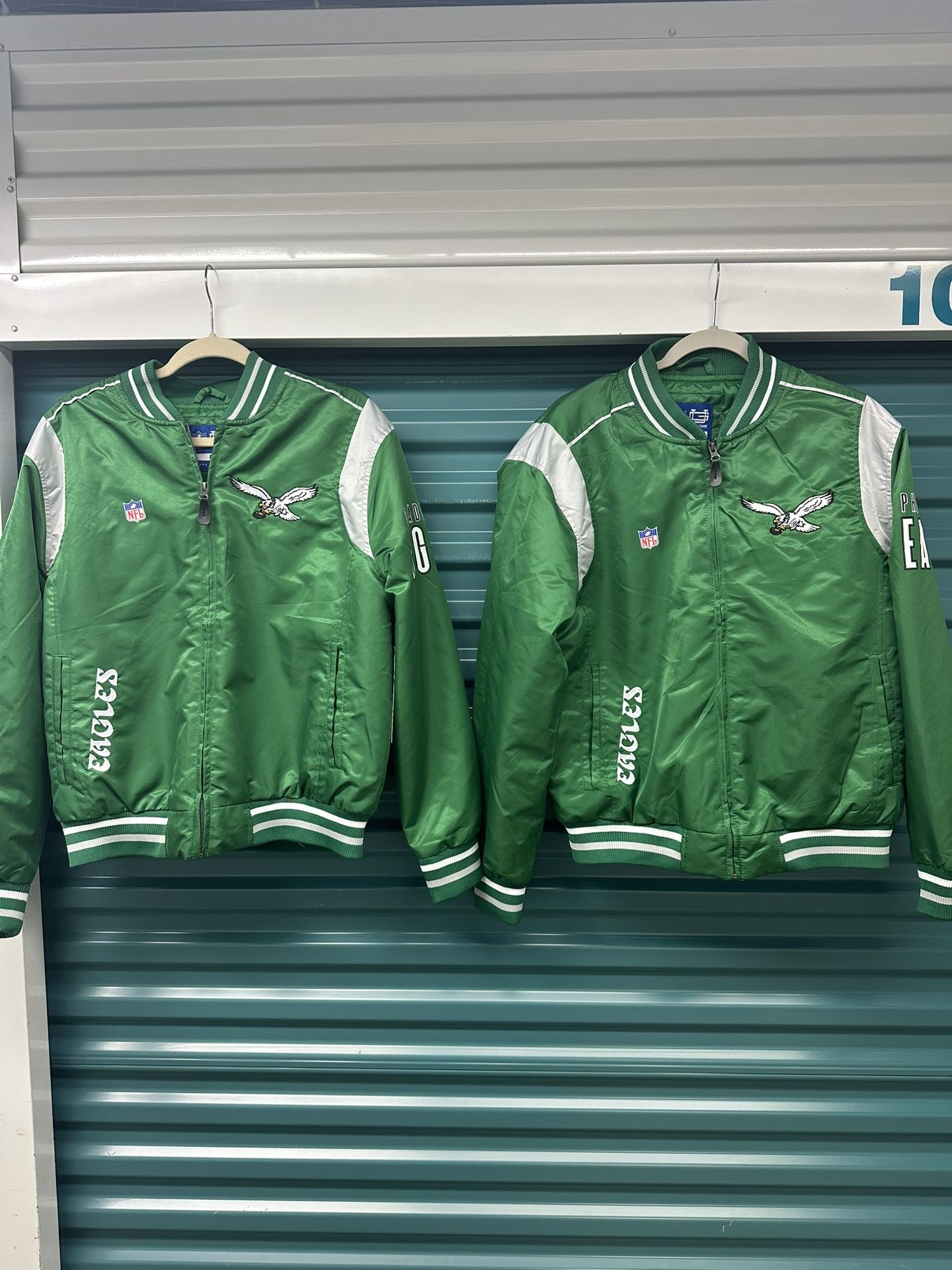 Kelly Green Eagles Bomber Jacket 