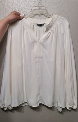 Simply Vera Wang Cream Blouse XXL